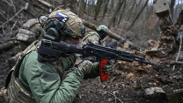 Отработка боевого слаживания подразделениями ВДВ в Курской области