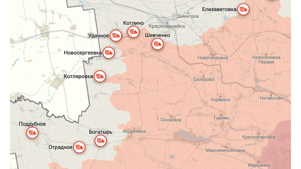 Карта ДНР