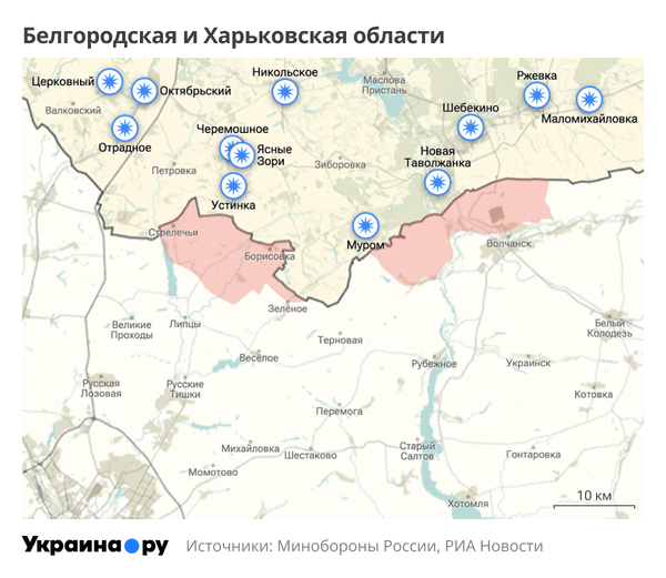 Белгородская и Харьковская области
