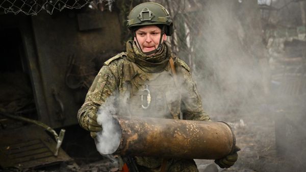 Боевая работа расчета пушки 2С5 Гиацинт-С группировки Центр на Красноармейском направлении