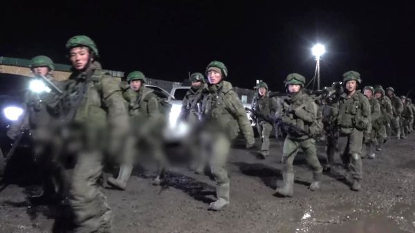 Боевая подготовка солдат из КНДР в Курской области Боевая подготовка солдат из КНДР в Курской области