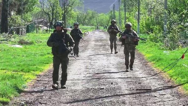 Боевая работа военнослужащих России и КНДР в Курской области
