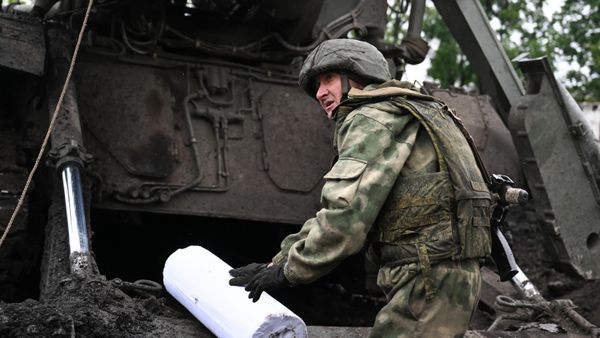 Боевая работа расчета САУ 2С7М Малка группировки войск Центр на Красноармейском направлении СВО