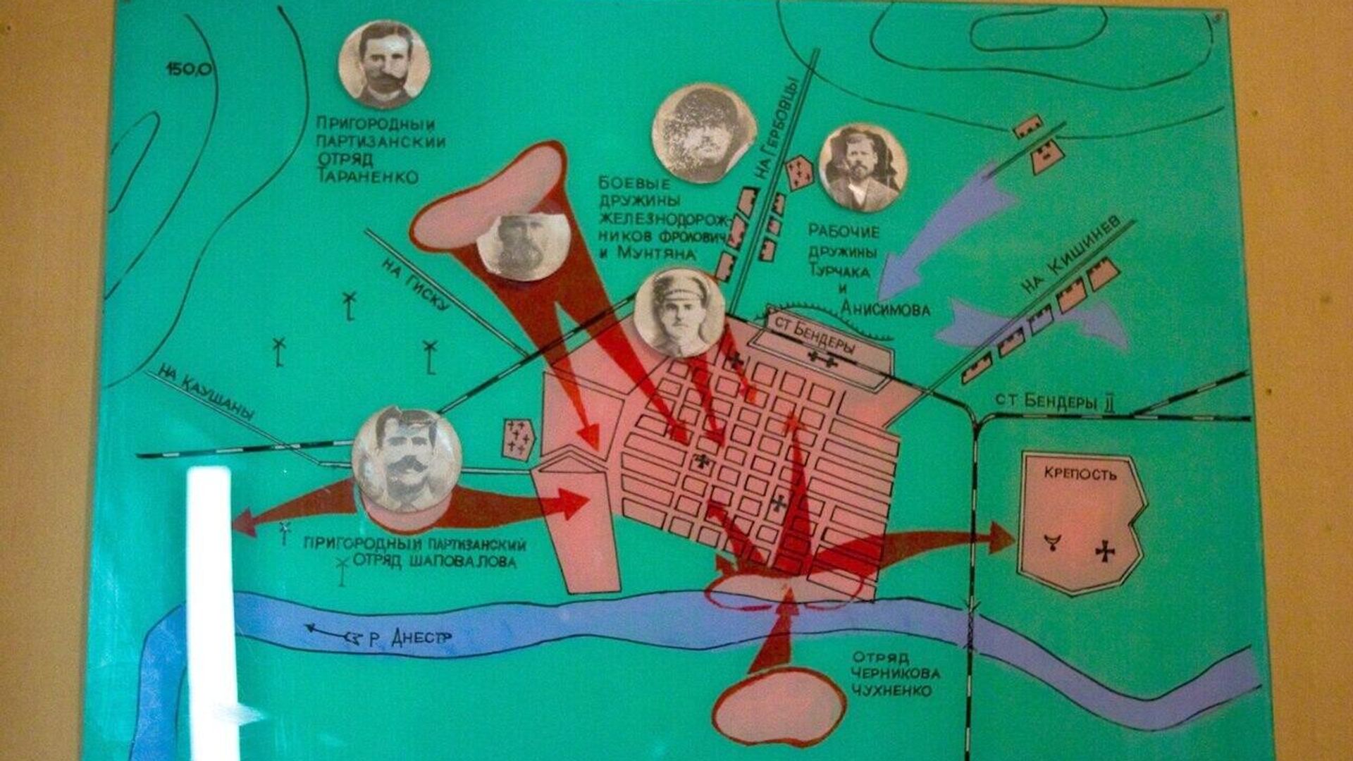Схема Бендерского восстания Схема Бендерского восстания - РИА Новости, 1920, 27.05.2025