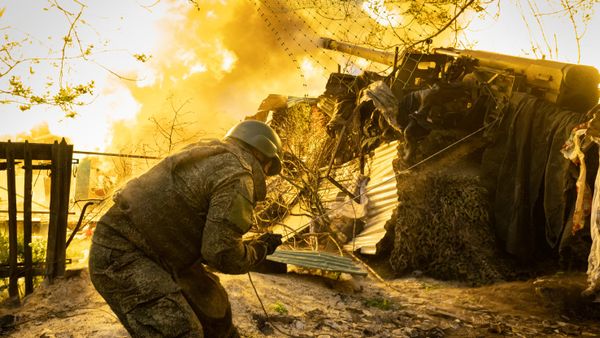 Боевая работа расчета пушки 2С5 Гиацинт-С группировки войск Центр на Красноармейском направлении СВО