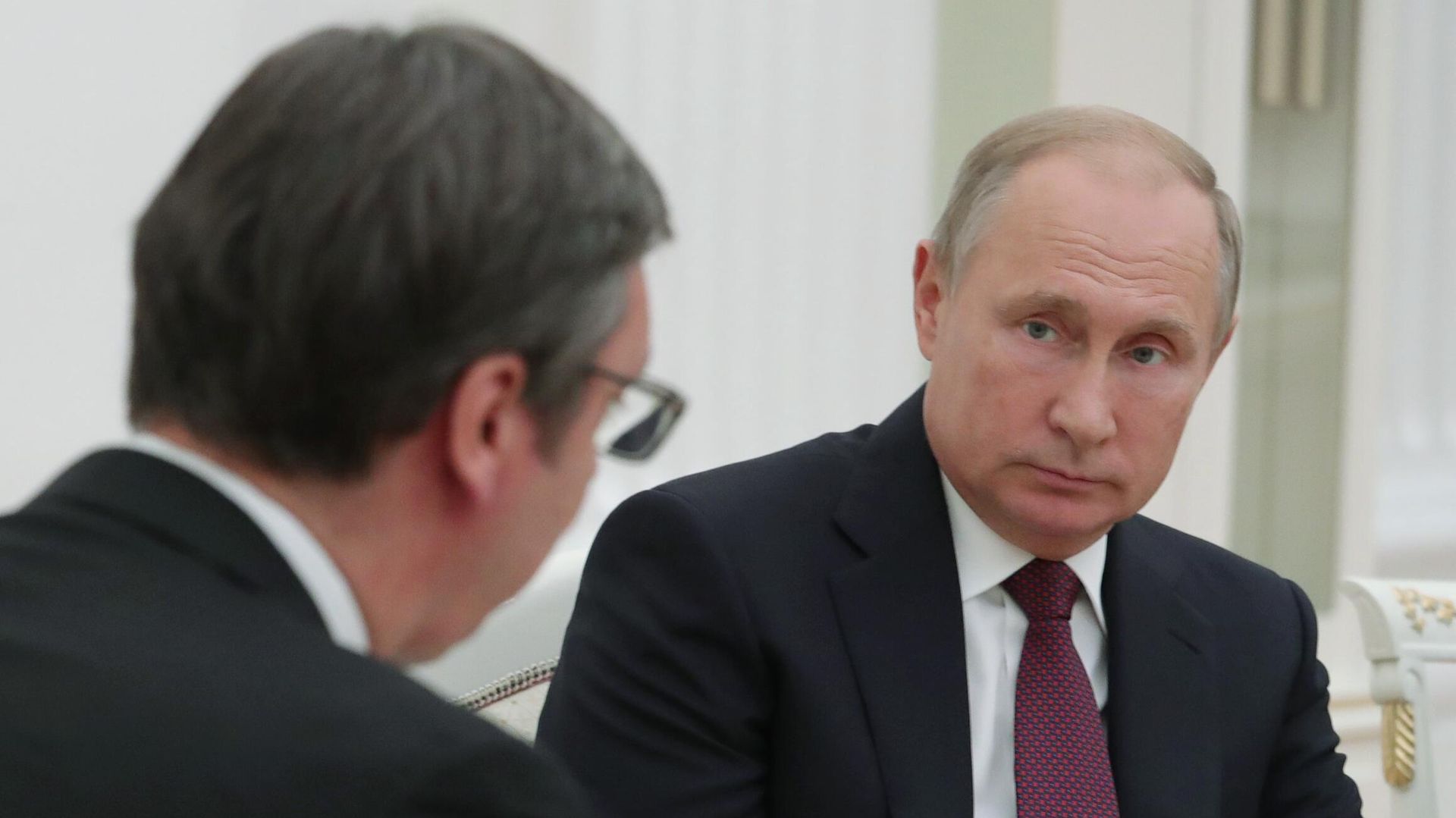 Президент РФ В. Путин встретился с президентом Сербии А. Вучичем Президент РФ В. Путин встретился с президентом Сербии А. Вучичем - РИА Новости, 1920, 30.05.2025
