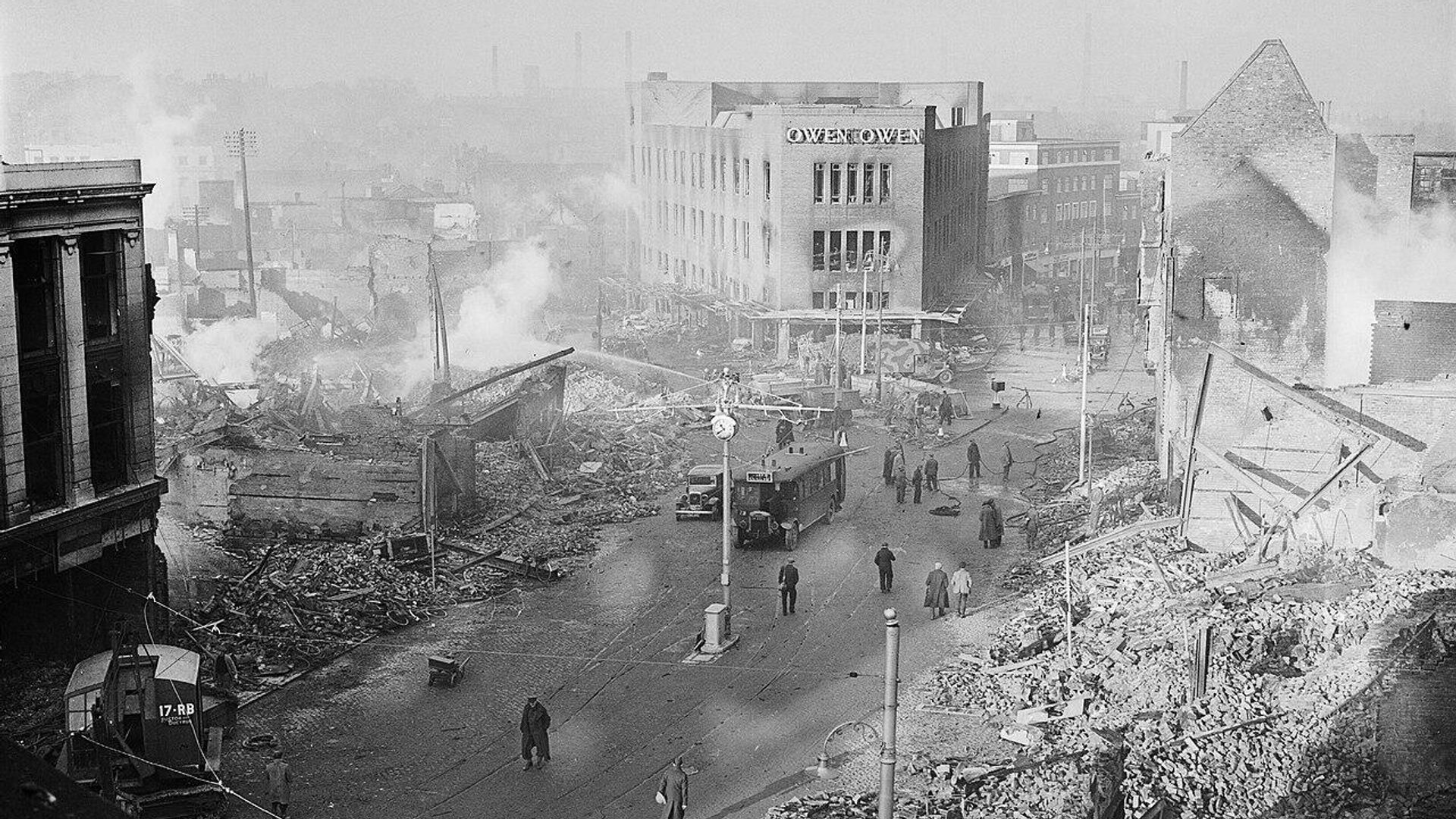 Центральная часть г. Ковентри после немецкой бомбардировки, 1940 год - РИА Новости, 1920, 10.07.2025