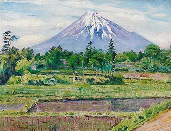 Давид Бурлюк Гора Фудзи, Япония, 1922 год