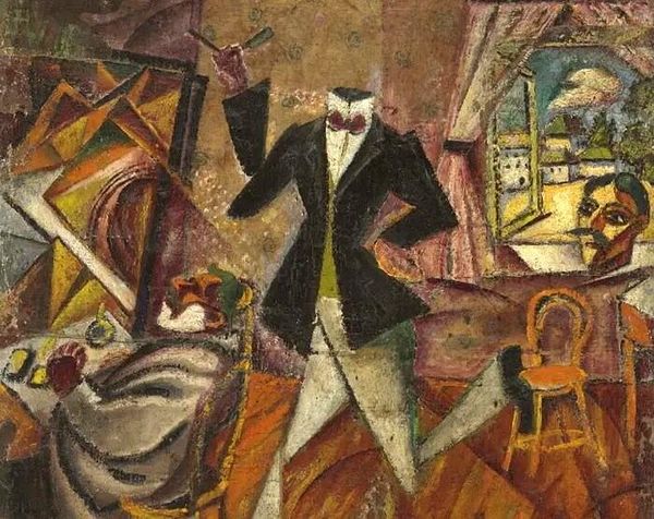 Давид Бурлюк Безголовый парикмахер, 1912 год