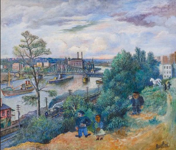 Давид Бурлюк Река Гудзон, 1924 год