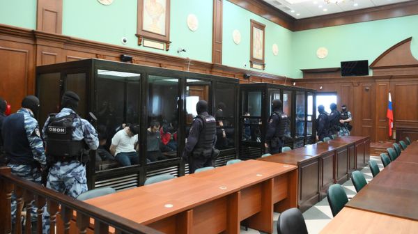 Заседание суда по делу о теракте в концертном зале Крокус Сити Холл Заседание суда по делу о теракте в концертном зале Крокус Сити Холл