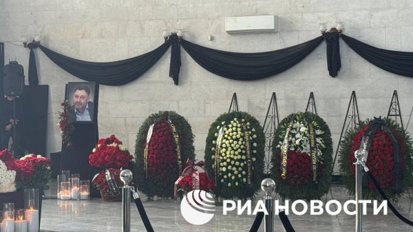 Церемония прощания с членом СПЧ, журналистом, исполнительным директором международной медиагруппы Россия сегодня Кириллом Вышинским прошла в Москве