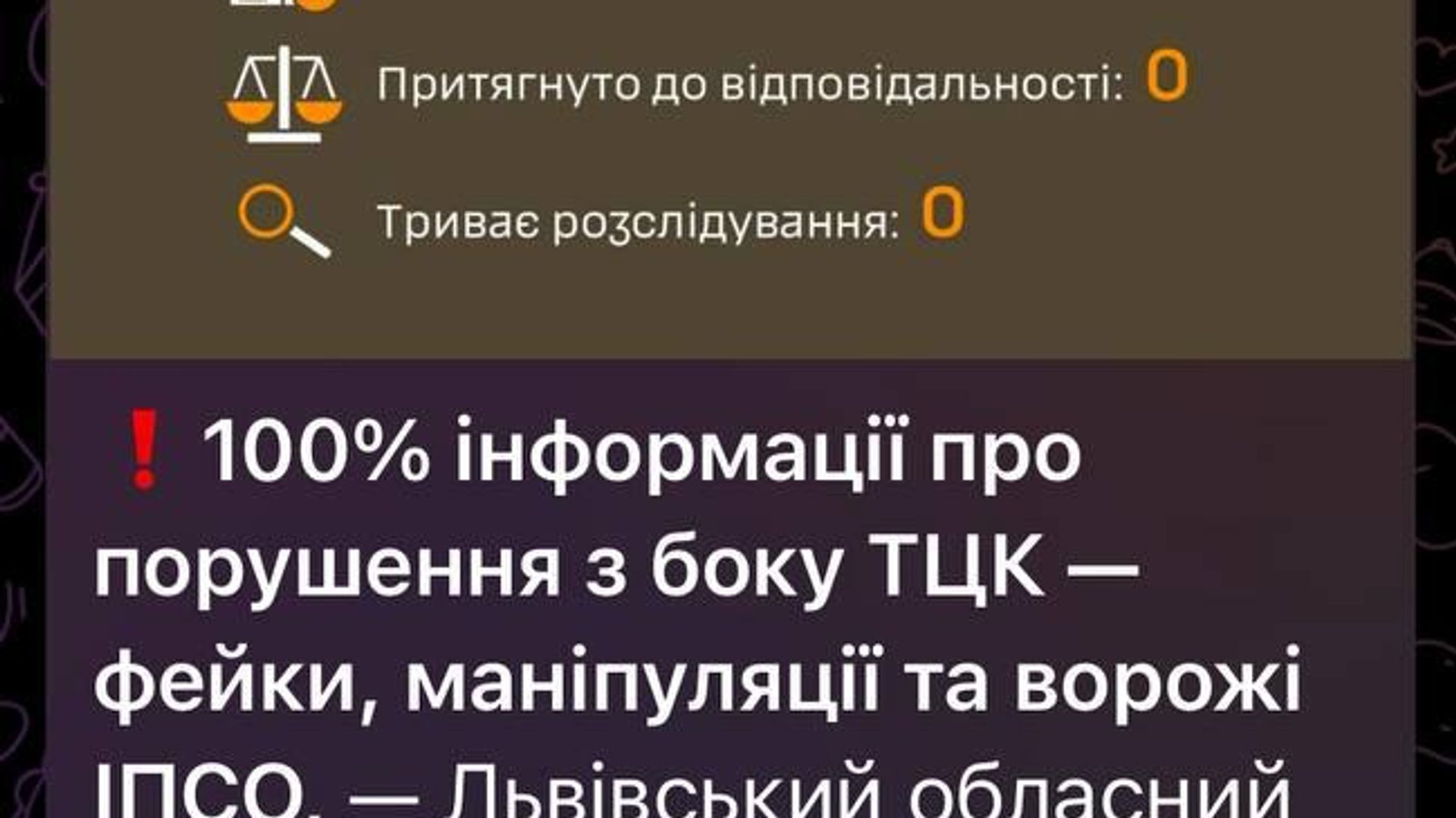 Львовское областное ТЦК сообщает, что 100% (сто процентов!) информации о нарушениях со стороны ТЦК – это фейк, ИПСО и манипуляции Львовское областное ТЦК сообщает, что 100% (сто процентов!) информации о нарушениях со стороны ТЦК – это фейк, ИПСО и манипуляции - РИА Новости, 1920, 31.08.2025