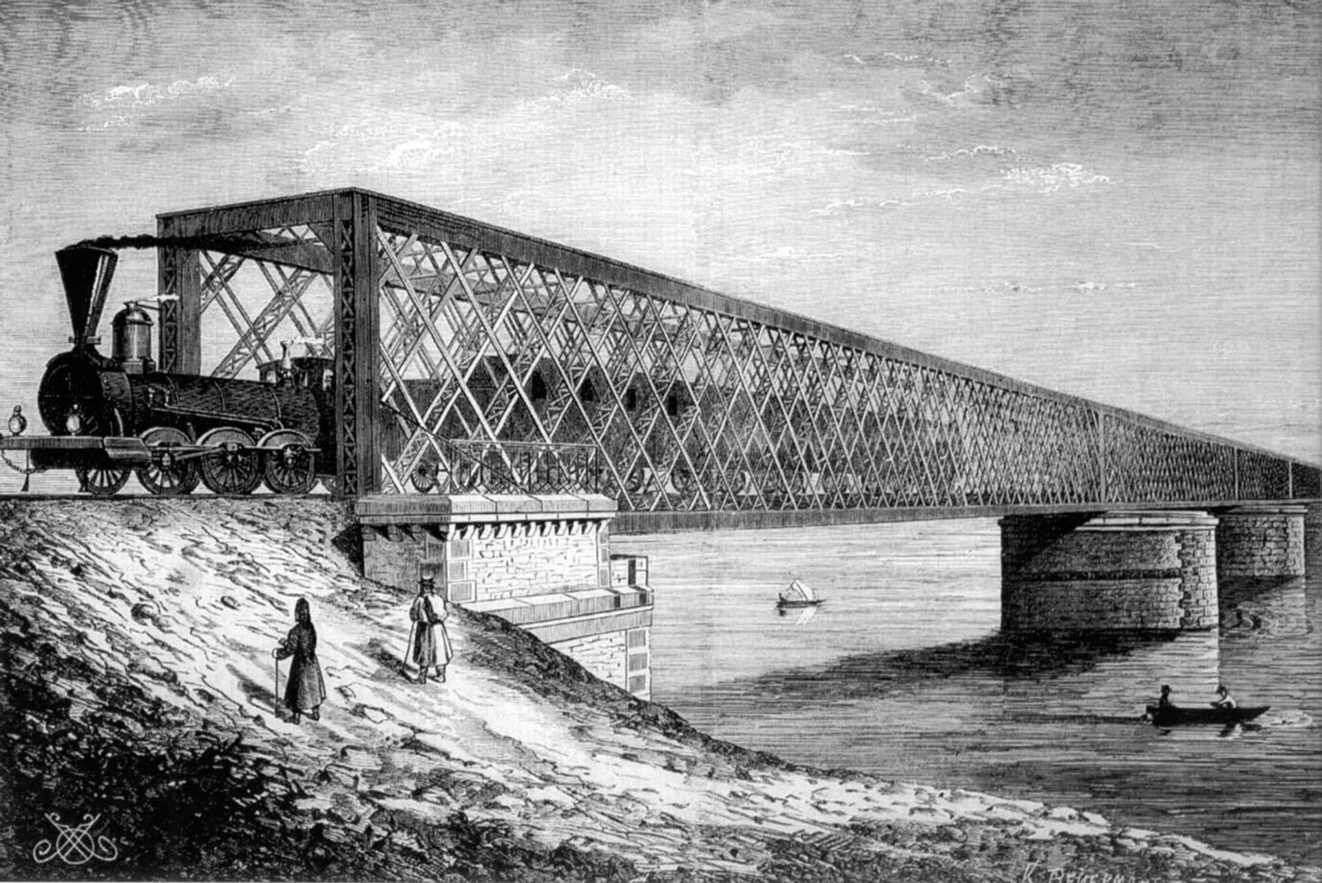 Киевский железнодорожный мост Аманда Струве, 1870 год Киевский железнодорожный мост Аманда Струве, 1870 год - РИА Новости, 1920, 27.02.2026