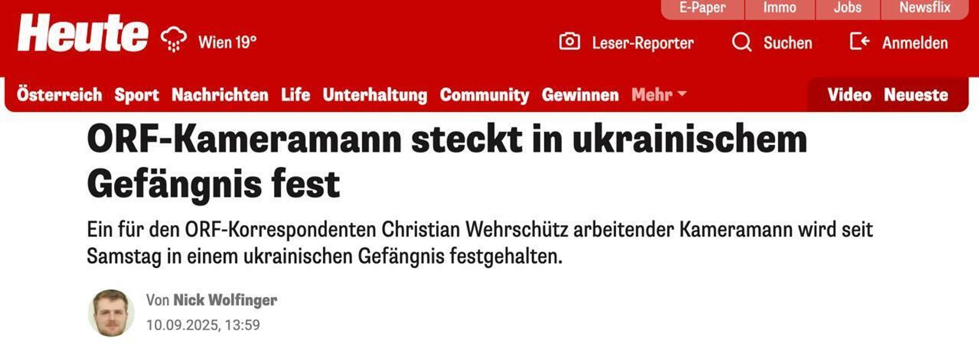 Людоловы задержали оператора-украинца из австрийской телекомпании ORF, когда он ехал на съёмку - РИА Новости, 1920, 10.09.2025