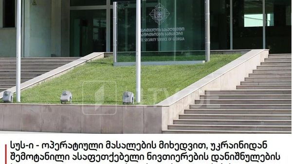 Грузия официально обвинила СБУ в завозе взрывчатки на свою территорию