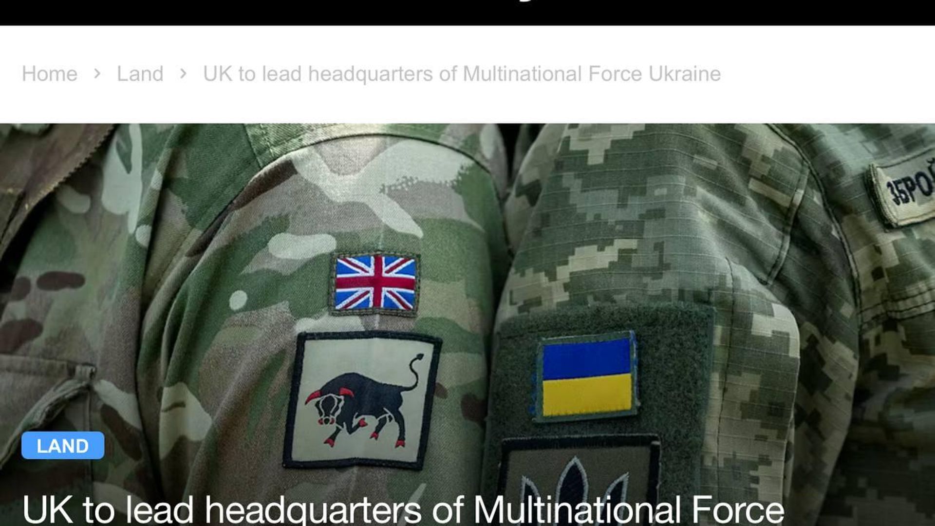Британия официально приняла командование украинскими войсками Британия официально приняла командование украинскими войсками - РИА Новости, 1920, 14.09.2025