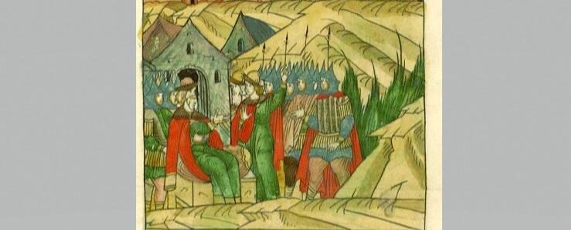 Михаил Борисович Тверской. Миниатюра Лицевого свода, XVI век - РИА Новости, 1920, 17.09.2025