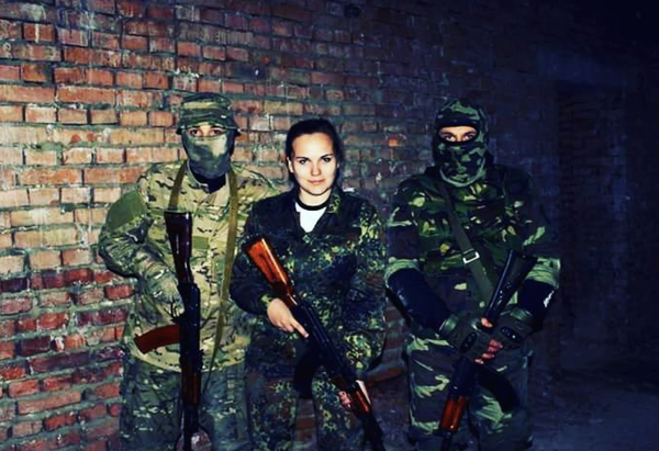 Цыбух с украинскими боевиками, 2018 год Цыбух с украинскими боевиками, 2018 год