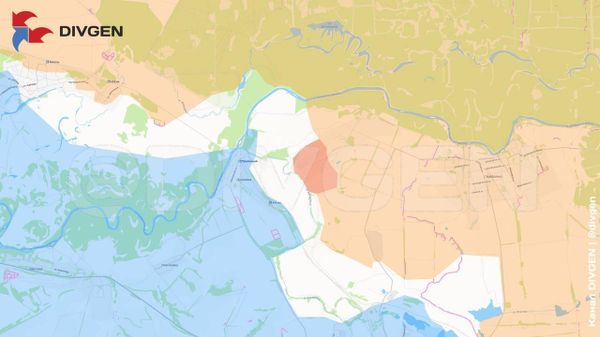 Изменения линии фронта нанёс на карту канал DivGen