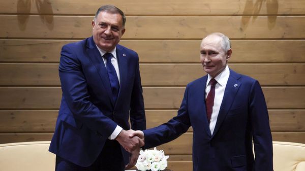 Рабочая встреча президентов Владимира Путина и Милорада Додика