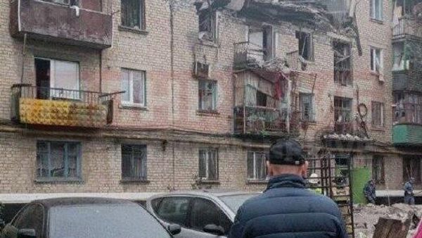 Взрыв в жилом доме в Красном Луче (ЛНР)