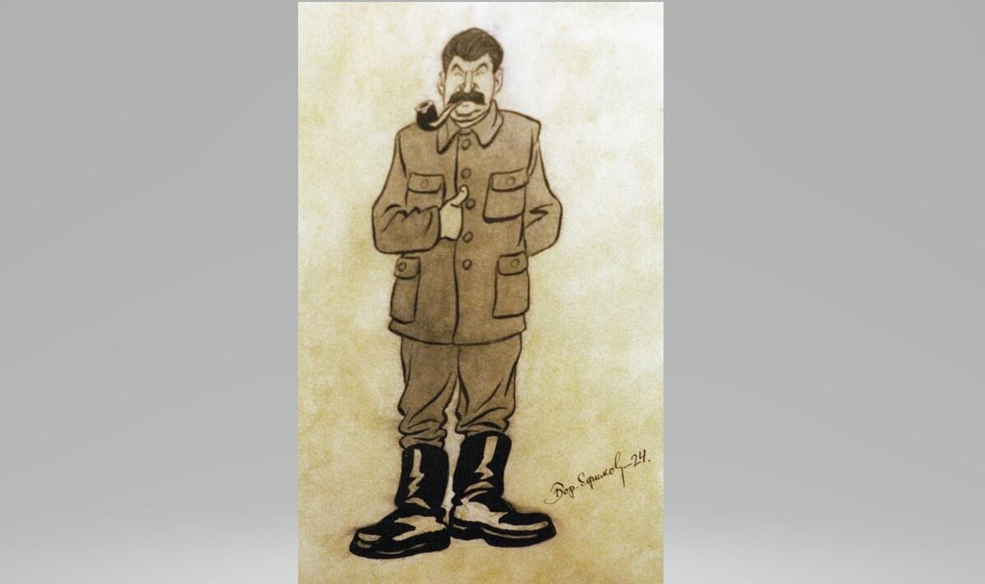 Борис Ефимов. Шарж на Иосифа Сталина Борис Ефимов. Шарж на Иосифа Сталина - РИА Новости, 1920, 10.10.2025