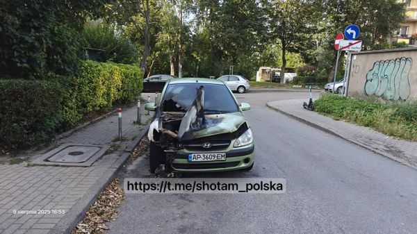 В Польше эпидемия поджогов авто с украинскими номерами