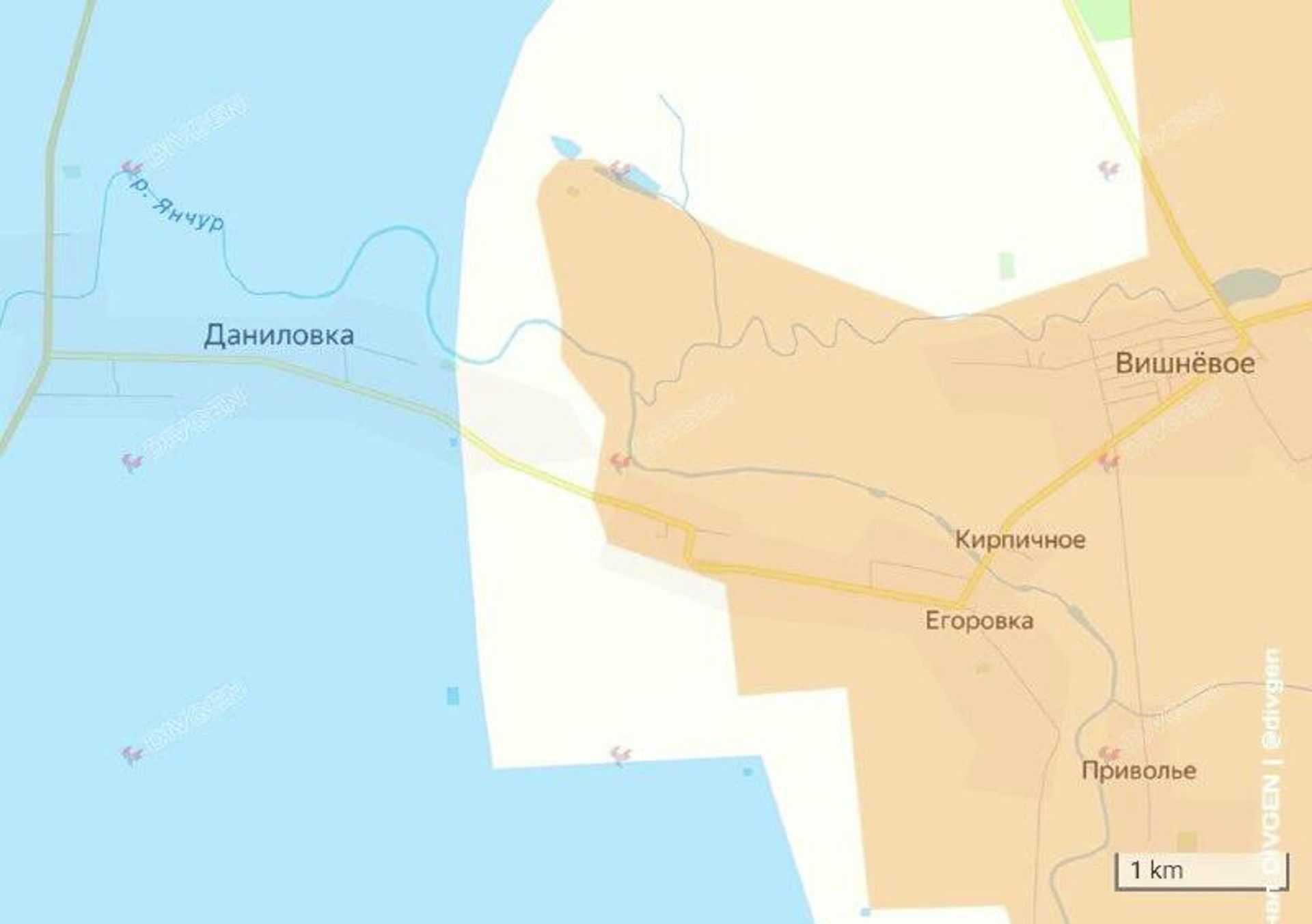 ‼ По данным противника ВС РФ, наступая от Павловки и южнее, продвинулись на 5 км западнее фронтом шириной до 15 км - РИА Новости, 1920, 07.11.2025