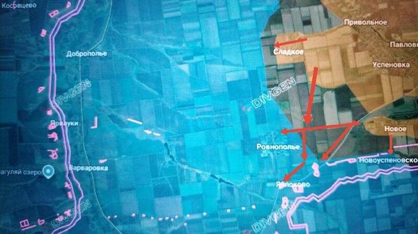Обстановка на восточном фланге Запорожского направления