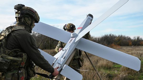 Боевая работа расчета БПЛА Ланцет группировки Центр