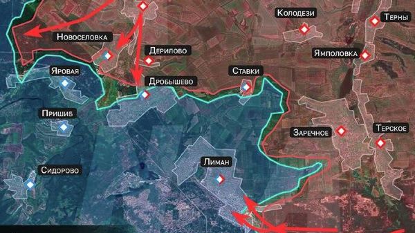 ‼ Российские военные прорвались в застройку Красного Лимана в Донбассе