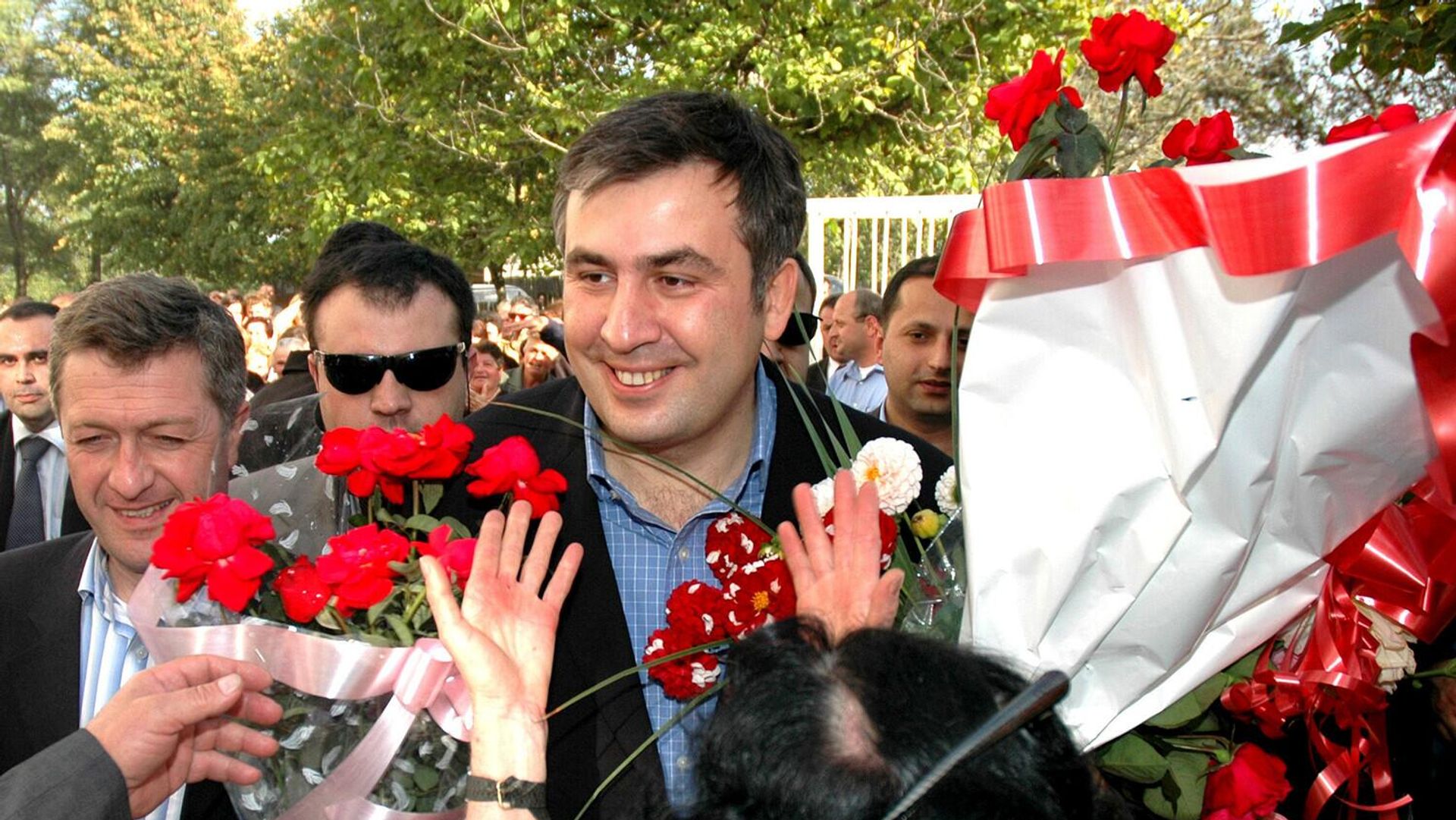 Михаил Саакашвили в 2004 году Михаил Саакашвили в 2004 году - РИА Новости, 1920, 23.11.2025