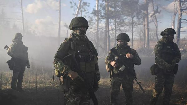 Российские военные в зоне проведения спецоперации