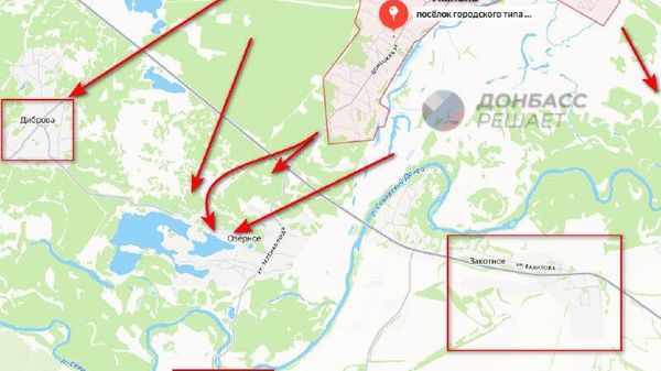 Российские войска начали штурм небольшого села Озерное под Ямполем