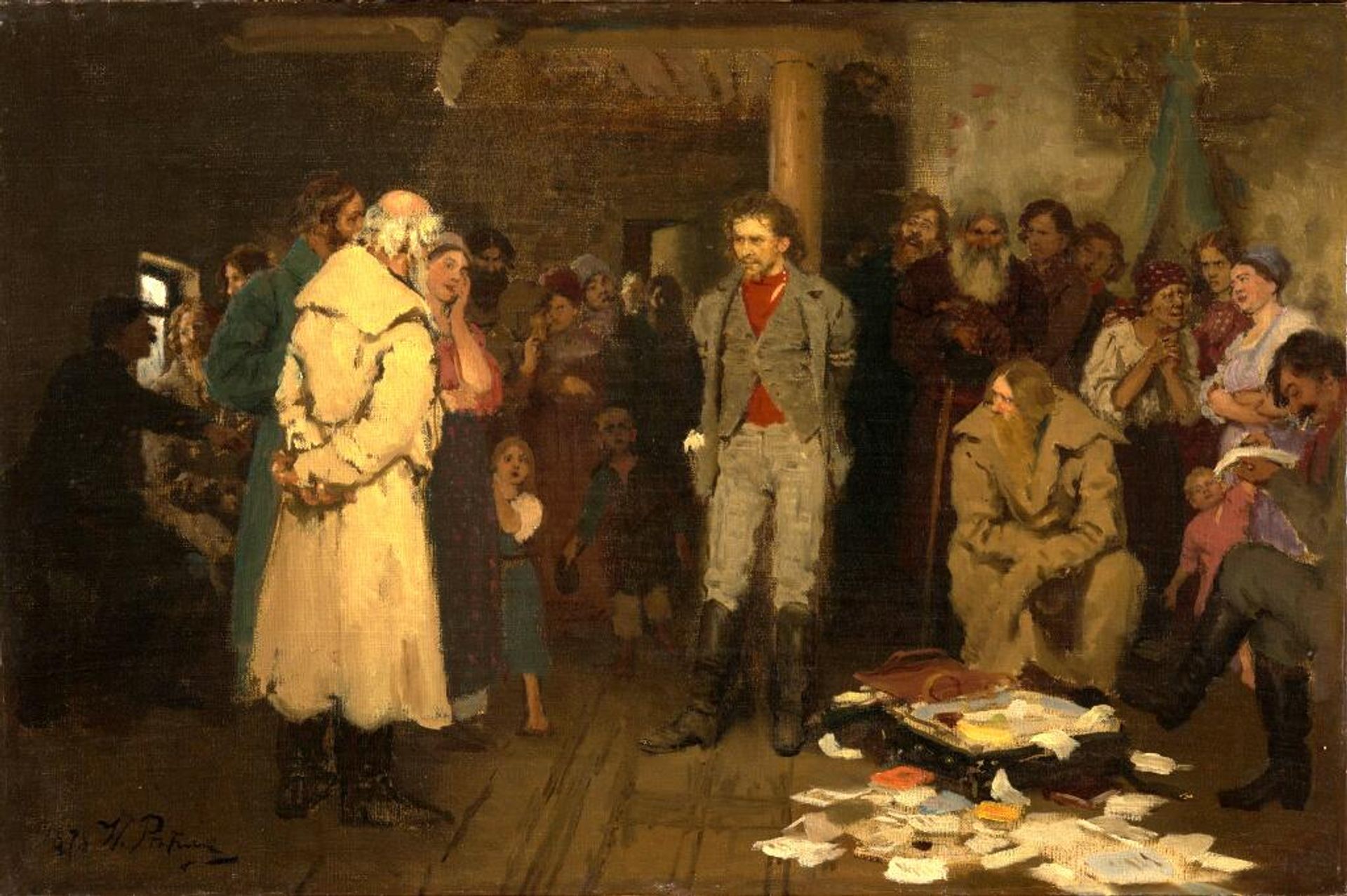 Илья Репин Арест пропагандиста, 1878 год Илья Репин Арест пропагандиста, 1878 год - РИА Новости, 1920, 13.03.2026