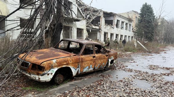 Освобожденный российскими военными Красноармейск в ДНР Освобожденный российскими военными Красноармейск в ДНР