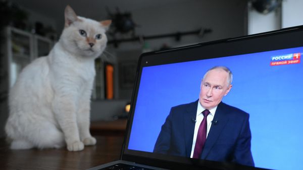 Трансляция итогов года с президентом России