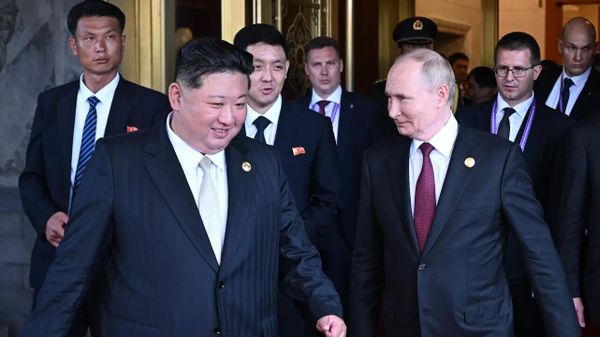 Владимир Путин и Ким Чен Ын