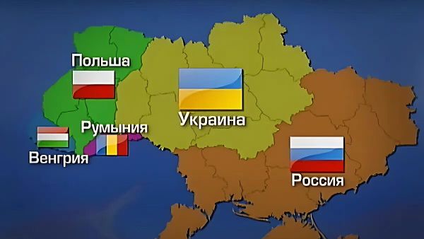 Карта раздела Украины