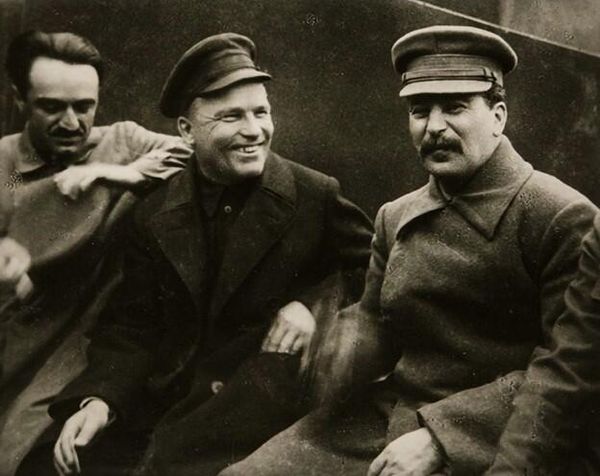 Анастас Микоян, Сергей Киров, Иосиф Сталин. 1932 год