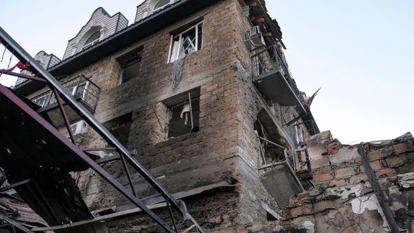Последствия атаки БПЛА ВСУ на поселок Хорлы в Херсонской области
