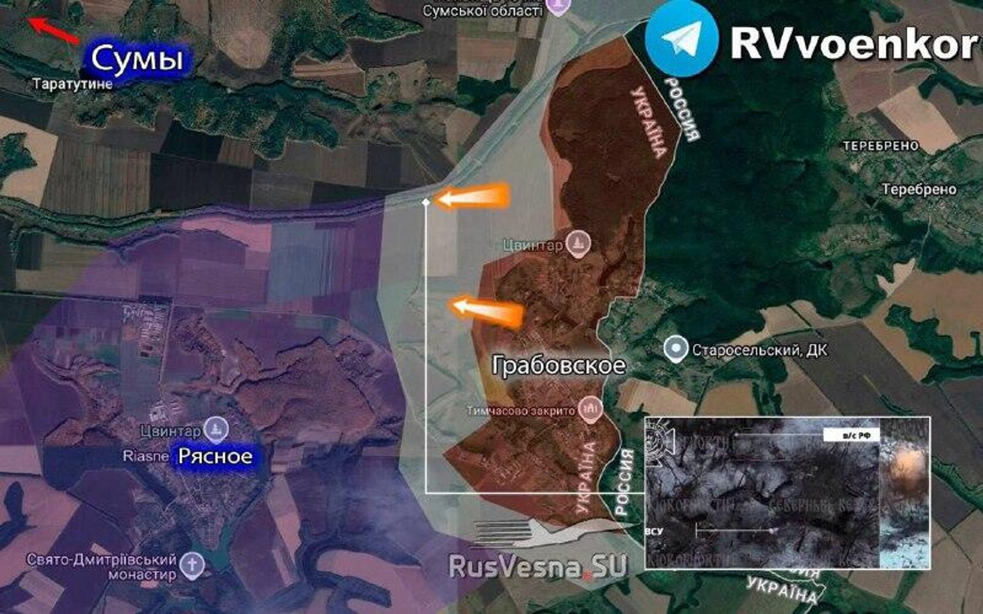 ‼ Наступление на новом участке: после освобождения Грабовского армия Россия штурмует новые опорники врага в Сумской области - РИА Новости, 1920, 02.01.2026