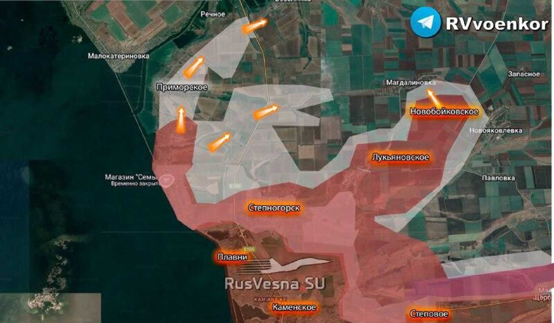 ‼ Прорыв на Запорожском фронте: армия России завершает разгром ВСУ в Приморском, атакует в районах Веселянки, Магдалиновки, Речного и Малокатериновки ‼ Прорыв на Запорожском фронте: армия России завершает разгром ВСУ в Приморском, атакует в районах Веселянки, Магдалиновки, Речного и Малокатериновки - РИА Новости, 1920, 15.01.2026