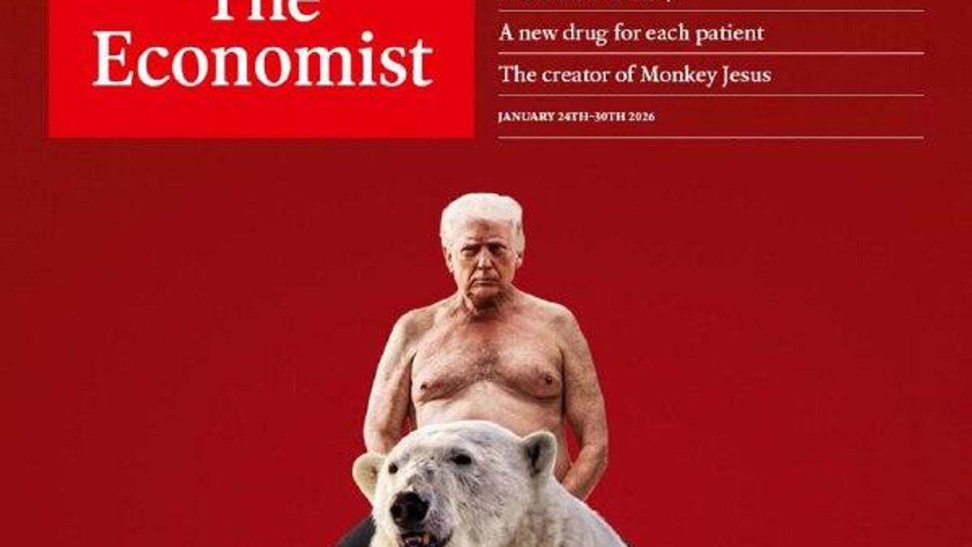 The Economist опубликовал свою новую обложку, посвящённую претензиям США на Гренландию The Economist опубликовал свою новую обложку, посвящённую претензиям США на Гренландию - РИА Новости, 1920, 22.01.2026
