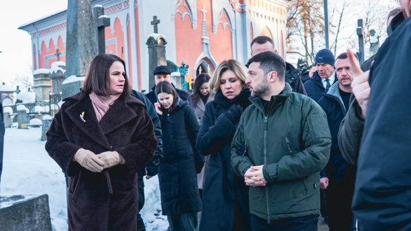 Светлана Тихановская и Владимир Зеленский