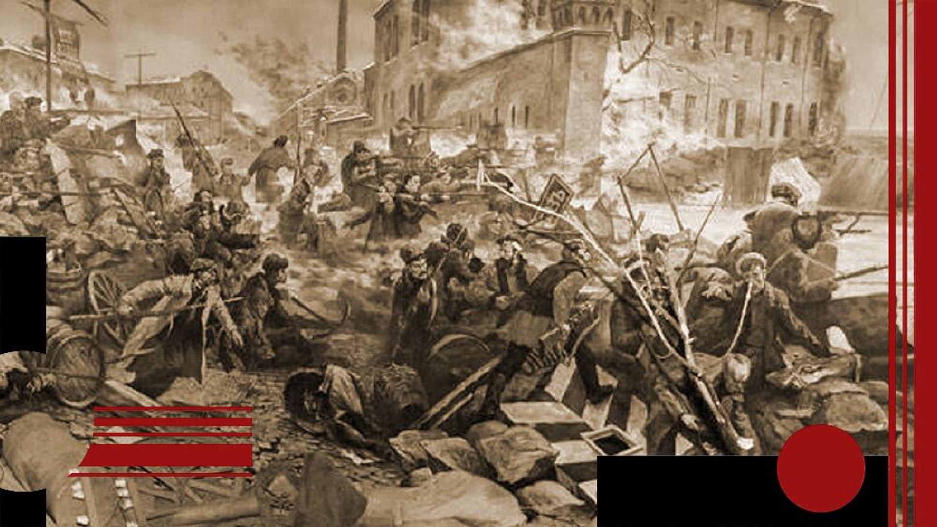 Январское восстание в Киеве 1918 года. Советская иллюстрация - РИА Новости, 1920, 29.01.2026