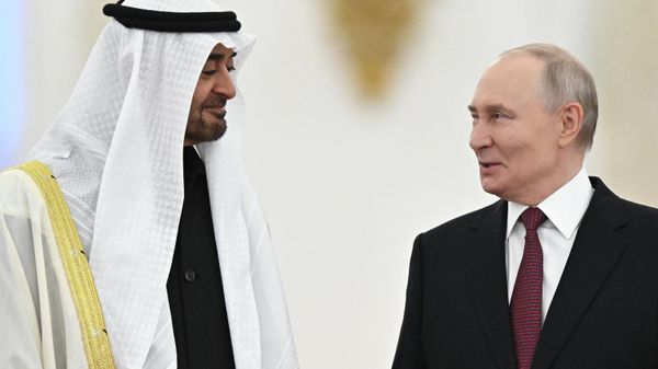 Встреча президента РФ Владимира Путина и президента ОАЭ Мухаммеда бен Заида Аль Нахайяна