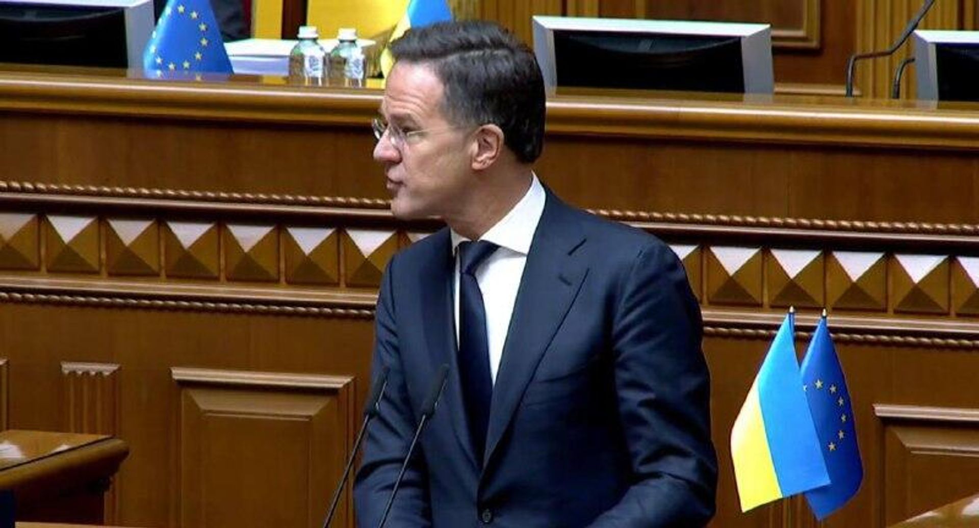 Генсек НАТО Рютте начал выступление в Верховной Раде, сообщают украинские ТГ-каналы - РИА Новости, 1920, 04.02.2026