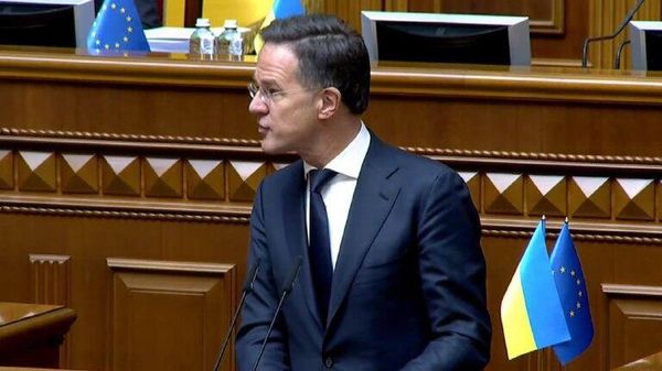 Генсек НАТО Рютте начал выступление в Верховной Раде, сообщают украинские ТГ-каналы